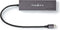 Nedis USB-Hub - 1x USB-C 3.2 Gen 2 Male - 2x USB-A 3.2 Gen 2 Female / 2x USB-C 3.2 Gen 2 Female - 4-Poorts poort(en) - USB 3.2 Gen 2 - USB Gevoed - 10 Gbps