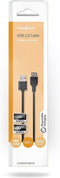 Nedis USB-Kabel - USB 2.0 - USB-A Male - USB-A Female - 480 Mbps - Vernikkeld - 3.00 m - Rond - PVC - Zwart - Doos