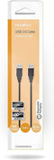 Nedis USB-Kabel - USB 2.0 - USB-A Male - USB-A Male - 480 Mbps - Vernikkeld - 2.00 m - Rond - PVC - Zwart - Doos