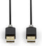 Nedis USB-Kabel - USB 2.0 - USB-A Male - USB-A Male - 480 Mbps - Verguld - 2.00 m - Rond - PVC - Antraciet - Doos