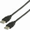 Nedis USB-Kabel - USB 2.0 - USB-A Male - USB-A Male - 480 Mbps - Vernikkeld - 2.00 m - Rond - PVC - Zwart - Doos