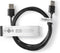 Nedis USB-Kabel - USB 2.0 - USB-A Male - USB-A Male - 5.5 W - 480 Mbps - Vernikkeld - 2.00 m - Rond - PVC - Zwart - Label