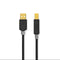 Nedis USB-Kabel - USB 2.0 - USB-A Male - USB-B Male - 480 Mbps - Verguld - 1.00 m - Rond - PVC - Antraciet - Doos
