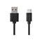 Nedis USB-Kabel - USB 2.0 - USB-A Male - USB-C Male - 15 W - 480 Mbps - Vernikkeld - 1.00 m - Rond - PVC - Zwart - Envelop