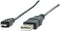 Nedis USB-Kabel - USB 2.0 - USB-A Male - USB Micro-A - 480 Mbps - Vernikkeld - 2.00 m - Rond - PVC - Zwart - Polybag