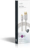 Nedis USB-Kabel - USB 2.0 - USB-A Male - USB Micro-B Male - 10 W - 480 Mbps - Verguld - 3.00 m - Rond - Gevlochten / Nylon - Aluminium - Cover Window Box