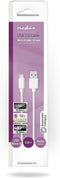 Nedis USB-Kabel - USB 2.0 - USB-A Male - USB Micro-B Male - 12 W - 480 Mbps - Vernikkeld - 2.00 m - Rond - PVC - Wit - Doos