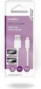 Nedis USB-Kabel - USB 2.0 - USB-A Male - USB Micro-B Male - 480 Mbps - Vernikkeld - 1.00 m - Rond - PVC - Wit - Doos