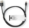 Nedis USB-Kabel - USB 2.0 - USB-A Male - USB Micro-B Male - 7.5 W - 480 Mbps - Vernikkeld - 2.00 m - Rond - PVC - Zwart - Label