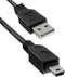 Nedis USB-Kabel - USB 2.0 - USB-A Male - USB Mini-B 5-Pins Male - 480 Mbps - Vernikkeld - 5.00 m - Rond - PVC - Zwart - Envelop