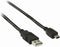 Nedis USB-Kabel - USB 2.0 - USB-A Male - USB Mini-B 5-Pins Male - 480 Mbps - Vernikkeld - 2.00 m - Rond - PVC - Zwart - Doos
