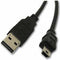 Nedis USB-Kabel - USB 2.0 - USB-A Male - USB Mini-B 5-Pins Male - 480 Mbps - Vernikkeld - 5.00 m - Rond - PVC - Zwart - Envelop