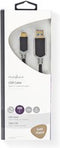 Nedis USB-Kabel - USB 3.2 Gen 1 - USB-A Male - USB-C Male - 60 W - 5 Gbps - Verguld - 1.00 m - Rond - PVC - Antraciet - Window Box