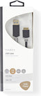 Nedis USB-Kabel - USB 3.2 Gen 1 - USB-A Male - USB Micro-B Male - 5 Gbps - Verguld - 2.00 m - Rond - PVC - Antraciet - Doos
