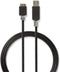 Nedis USB-Kabel - USB 3.2 Gen 1 - USB-A Male - USB Micro-B Male - 5 Gbps - Verguld - 2.00 m - Rond - PVC - Antraciet - Doos