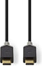 Nedis USB-Kabel - USB 3.2 Gen 1 - USB-C Male - USB-C Male - 60 W - 4K@60Hz - 5 Gbps - Verguld - 2.00 m - Rond - PVC - Zwart - Doos