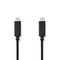Nedis USB-Kabel - USB 3.2 Gen 1 - USB-C™ Male - USB-C™ Male - 60 W - 4K@60Hz - 5 Gbps - Vernikkeld - 1.00 m - Rond - PVC - Zwart - Envelop