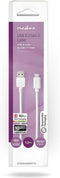 Nedis USB-Kabel - USB 3.2 Gen 2 - USB-A Male - USB-C Male - 60 W - 10 Gbps - Vernikkeld - 1.00 m - Rond - PVC - Wit - Doos