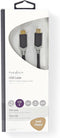 Nedis USB-Kabel - USB 3.2 Gen 2 - USB-C Male - USB-C Male - 100 W - 10 Gbps - Verguld - 1.00 m - Rond - PVC - Antraciet - Window Box