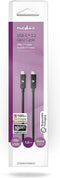 Nedis USB-Kabel - USB 3.2 Gen 2 - USB-C Male - USB-C Male - 100 W - 4K@60Hz - 10 Gbps - Vernikkeld - 1.00 m - Rond - PVC - Zwart - Doos
