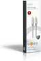 Nedis USB-Kabel - USB 3.2 Gen 2x2 - USB-C Male - USB-C Male - 100 W - 4K@60Hz - 20 Gbps - Verguld - 1.00 m - Rond - Gevlochten / Nylon - Zilver - Cover Window Box