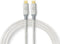 Nedis USB-Kabel - USB 3.2 Gen 2x2 - USB-C Male - USB-C Male - 100 W - 4K@60Hz - 20 Gbps - Verguld - 1.00 m - Rond - Gevlochten / Nylon - Zilver - Cover Window Box