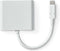 Nedis USB Multi-Port Adapter - USB 3.2 Gen 1 - USB-C Male - HDMI Output / USB-A Female / USB-C Female - 5 Gbps - 0.10 m - Rond - Vernikkeld - PVC - Wit - Doos