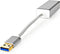 Nedis USB-netwerkadapter - USB 3.2 Gen 1 - 1 Gbps - USB-A Male - RJ45 Female - 0.20 m - Rond - Verguld - Koper - Zilver - Cover Window Box