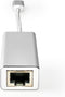 Nedis USB-netwerkadapter - USB 3.2 Gen 1 - 1 Gbps - USB-C Male - RJ45 Female - 0.20 m - Rond - Verguld - Vertind-Koper - Zilver - Cover Window Box