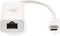Nedis USB-netwerkadapter - USB 3.2 Gen 1 - 1000 Mbps - USB-C Male - RJ45 Female - 0.20 m - Rond - Vernikkeld - Vertind-Koper - Wit - Doos
