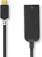 Nedis USB-netwerkadapter - USB 3.2 Gen 1 - 1000 Mbps - USB-C Male - RJ45 Female - 0.20 m - Rond - Verguld - Vertind-Koper - Antraciet - Doos