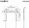 Nedis Vaste TV-Muurbeugel - 32 - 55