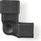 Nedis Verlengstekker - IEC-320-C13 - IEC-320-C14 - Rechts Gehoekt - Vernikkeld - PVC - Zwart - Doos - 1 Stuks
