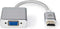 Nedis VGA-Adapter - HDMI Connector - VGA Female 15p - Verguld - Recht - Aluminium - Zilver - Cover Window Box