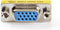 Nedis VGA-Adapter - VGA Female 15p - VGA Female 15p - Vernikkeld - Recht - Metaal - Metaal - Polybag