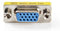Nedis VGA-Adapter - VGA Female 15p - VGA Female 15p - Vernikkeld - Recht - Metaal - Metaal - Polybag