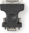 Nedis VGA-Adapter - VGA Male - DVI-I 24+5-Pins Female - Vernikkeld - Recht - ABS / Metaal - Zwart - Blister