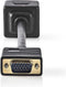 Nedis VGA-Kabel - VGA Male - 2x VGA Female - Verguld - Maximale resolutie: 1280x768 - 0.20 m - Rond - ABS - Zwart - Envelop