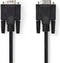 Nedis VGA-Kabel - VGA Male - VGA Female 15p - Vernikkeld - Maximale resolutie: 1280x800 - 20.0 m - Rond - ABS - Zwart - Polybag