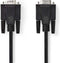 Nedis VGA-Kabel - VGA Male - VGA Female 15p - Vernikkeld - Maximale resolutie: 1280x800 - 2.00 m - Rond - ABS - Zwart - Envelop