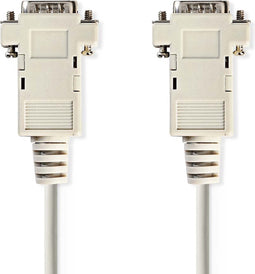 Nedis VGA-Kabel - VGA Male - VGA Male - Vernikkeld - Maximale resolutie: 1024x768 - 2.00 m - Rond - ABS - Ivoor - Envelop