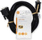 Nedis VGA-Kabel - VGA Male - VGA Male - Vernikkeld - Maximale resolutie: 1280x768 - 3.00 m - Rond - ABS - Zwart - Label