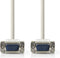 Nedis VGA-Kabel - VGA Male - VGA Male - Vernikkeld - Maximale resolutie: 1024x768 - 2.00 m - Rond - ABS - Ivoor - Envelop