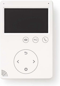 Nedis Videodeurbel - Maximale resolutie: 480x272 - 2-weg communicatie - Netvoeding - Wit