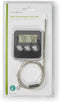 Nedis Vleesthermometer - Alarm / Timer - LCD-Scherm - 0 - 250 °C - Zilver / Zwart