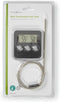 Nedis Vleesthermometer - Alarm / Timer - LCD-Scherm - 0 - 250 °C - Zilver / Zwart