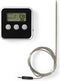 Nedis Vleesthermometer - Alarm / Timer - LCD-Scherm - 0 - 250 °C - Zilver / Zwart