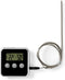 Nedis Vleesthermometer - Alarm / Timer - LCD-Scherm - 0 - 250 °C - Zilver / Zwart