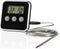 Nedis Vleesthermometer - Alarm / Timer - LCD-Scherm - 0 - 250 °C - Zilver / Zwart