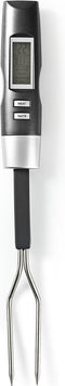 Nedis Vleesthermometer - Temperatuurinstelling - LCD-Scherm - 0 - 110 °C - Zilver / Zwart